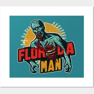 florida man zombie v2 Posters and Art